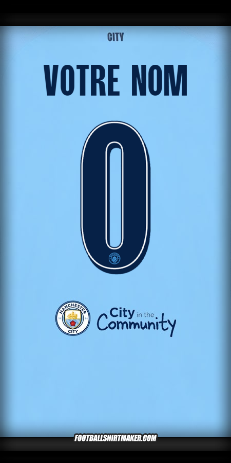 Maillot Manchester City Cup 2025/2026 -  votre nom - 0