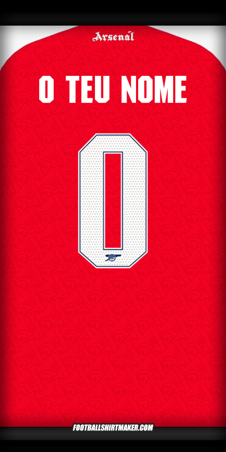Camisola Arsenal Cup 2025/2026 -  o teu nome - 0