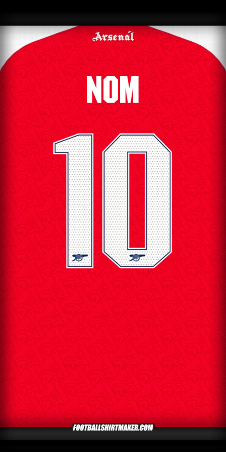 Maillot Arsenal Cup 2025/2026 -  nom - 10