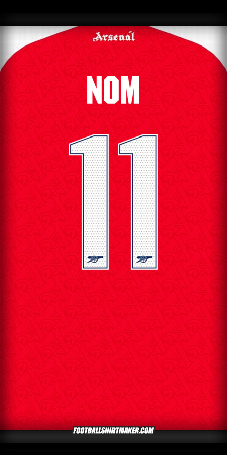 Maillot Arsenal Cup 2025/2026 -  nom - 11