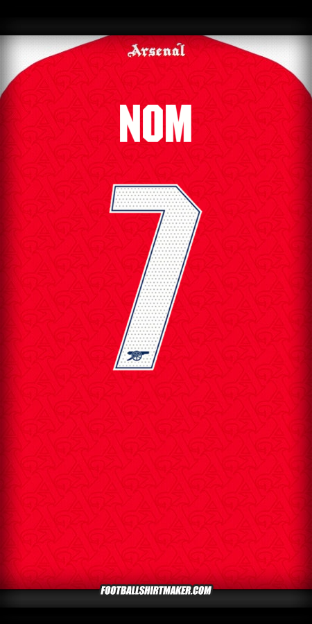Maillot Arsenal Cup 2025/2026 -  nom - 7