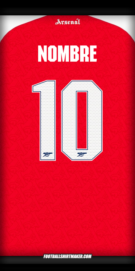 Jersey Arsenal Cup 2025/2026 -  nombre - 10