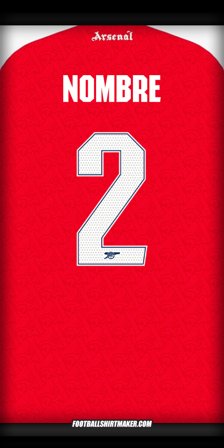 Camiseta Arsenal Cup 2025/2026 -  nombre - 2