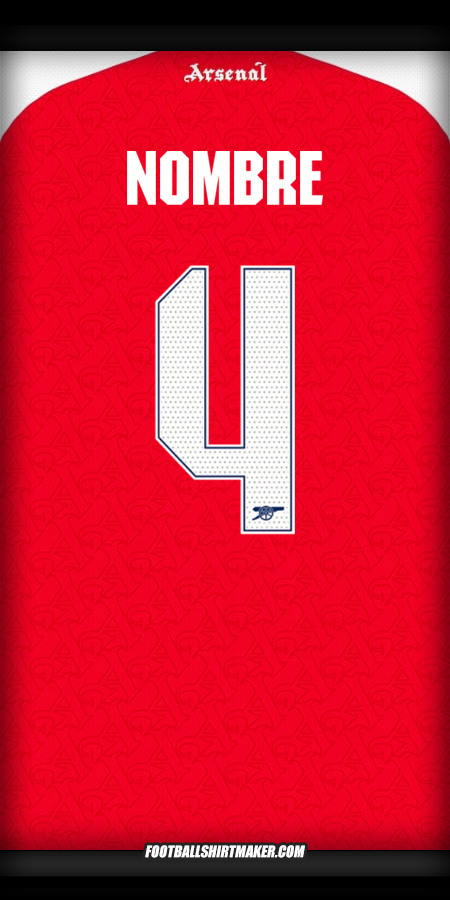 Jersey Arsenal Cup 2025/2026 -  nombre - 4