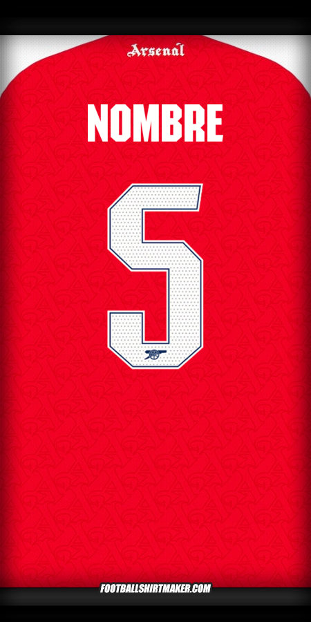 Camiseta Arsenal Cup 2025/2026 -  nombre - 5