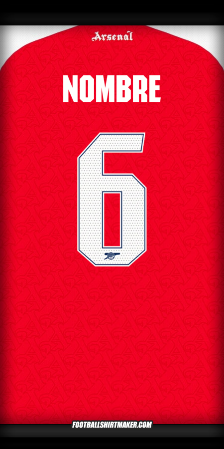Camiseta Arsenal Cup 2025/2026 -  nombre - 6