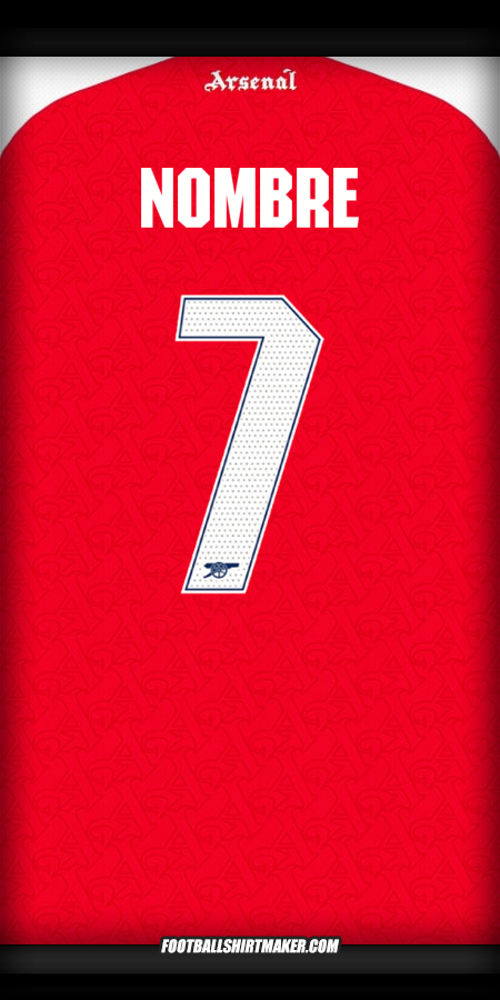 Camiseta Arsenal Cup 2025/2026 -  nombre - 7