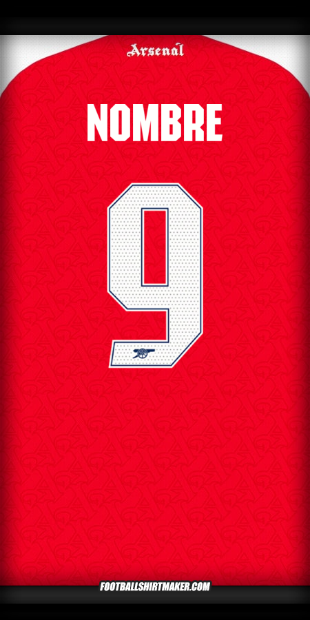 Jersey Arsenal Cup 2025/2026 -  nombre - 9