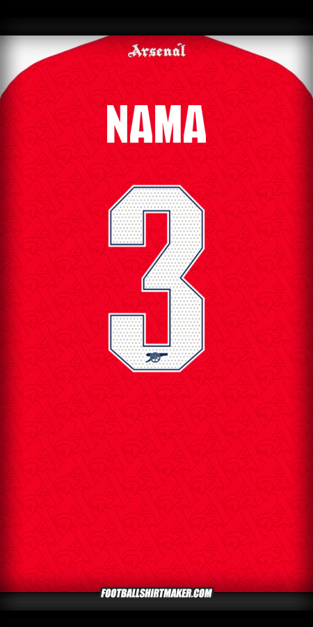Jersey Arsenal Cup 2025/2026 -  nama - 3