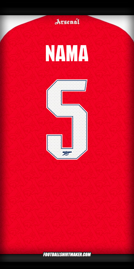 Jersey Arsenal Cup 2025/2026 -  nama - 5