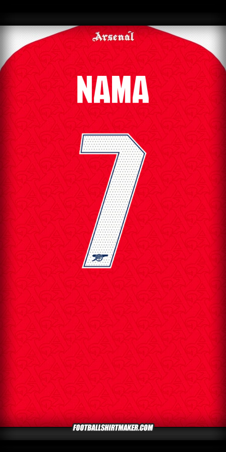 Jersey Arsenal Cup 2025/2026 -  nama - 7