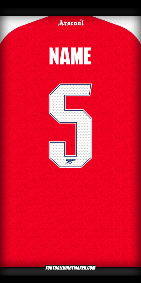 Jersey Arsenal Cup 2025/2026 -  name - 5