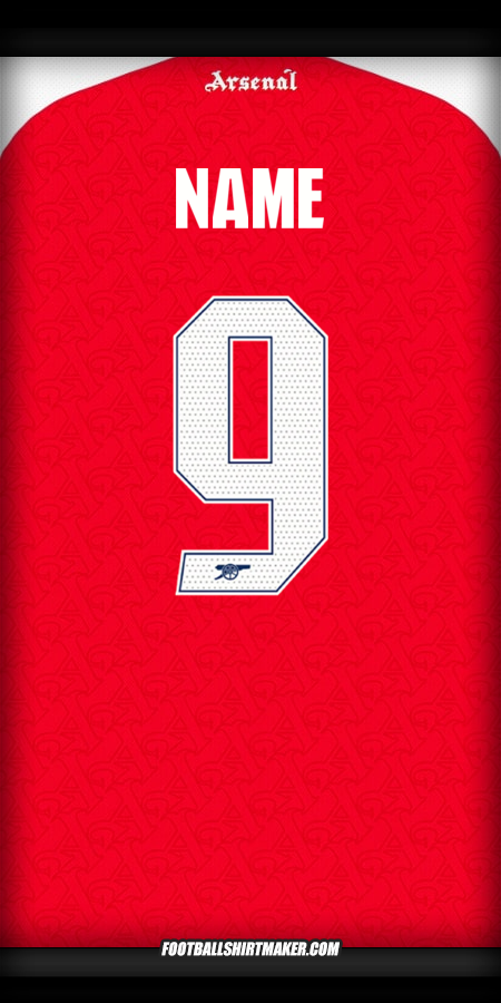 Jersey Arsenal Cup 2025/2026 -  name - 9
