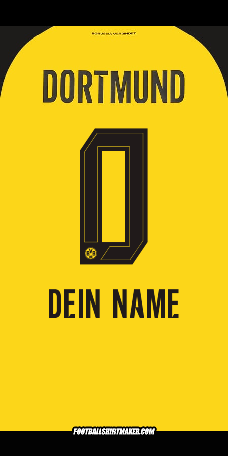 Trikot Borussia Dortmund 2025/2026 -  dein name - 0