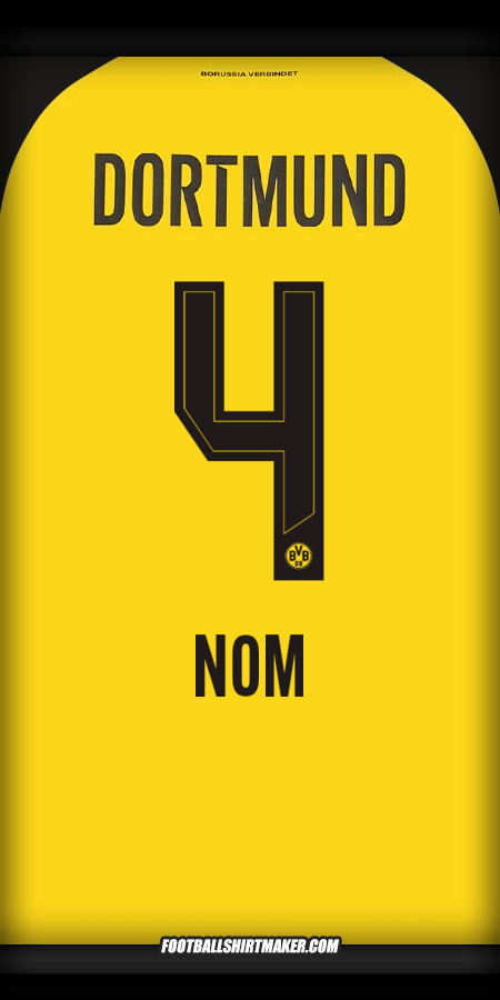 Maillot Borussia Dortmund 2025/2026 -  nom - 4