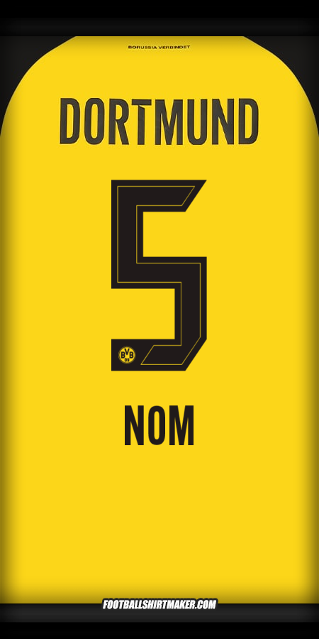 Maillot Borussia Dortmund 2025/2026 -  nom - 5