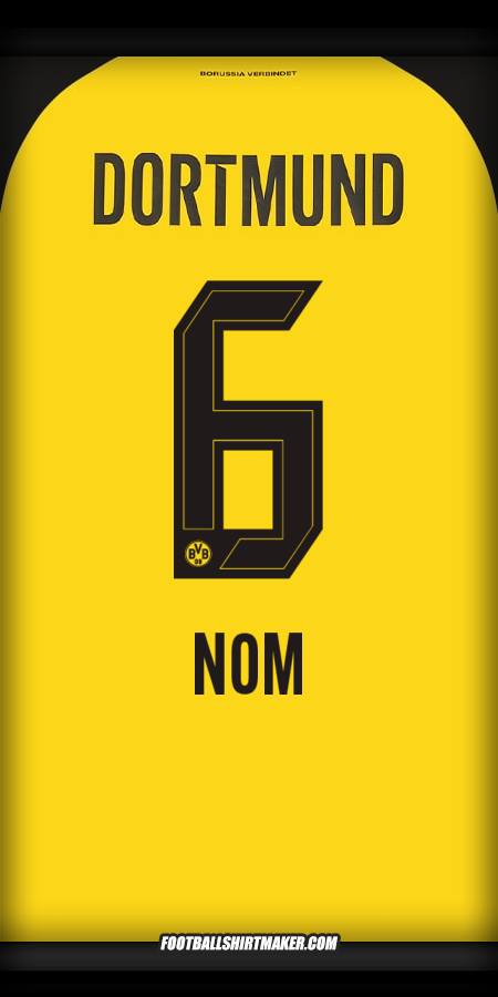 Maillot Borussia Dortmund 2025/2026 -  nom - 6