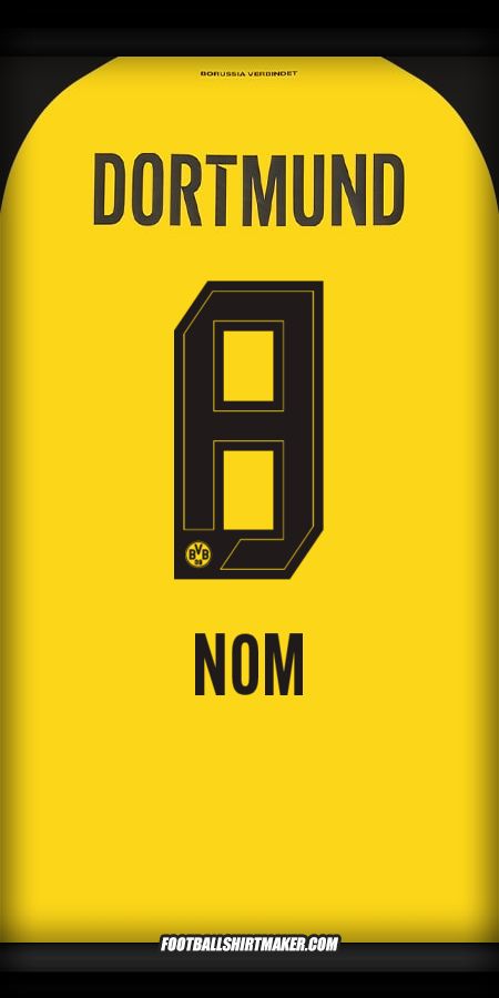 Maillot Borussia Dortmund 2025/2026 -  nom - 8