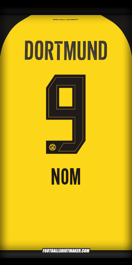 Maillot Borussia Dortmund 2025/2026 -  nom - 9