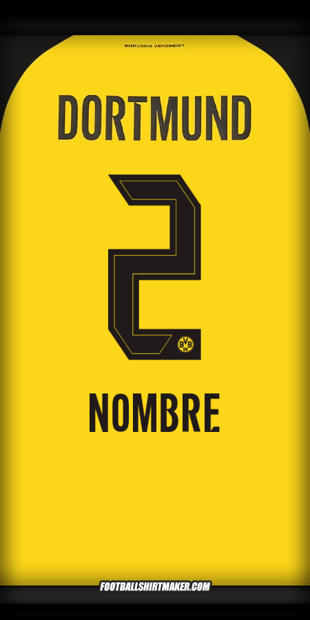 Jersey Borussia Dortmund 2025/2026 -  nombre - 2
