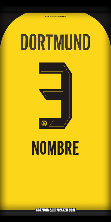 Jersey Borussia Dortmund 2025/2026 -  nombre - 3