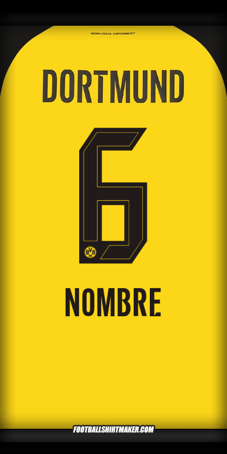 Camiseta Borussia Dortmund 2025/2026 -  nombre - 6