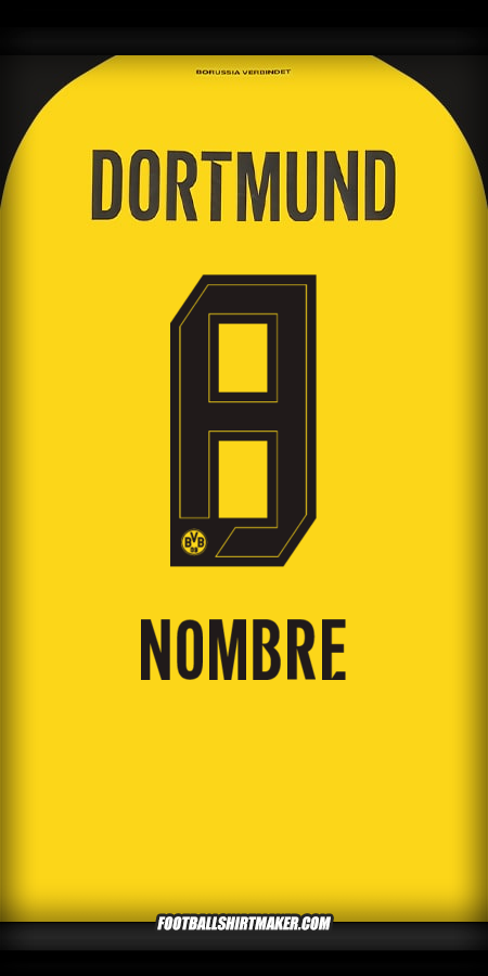 Camiseta Borussia Dortmund 2025/2026 -  nombre - 8