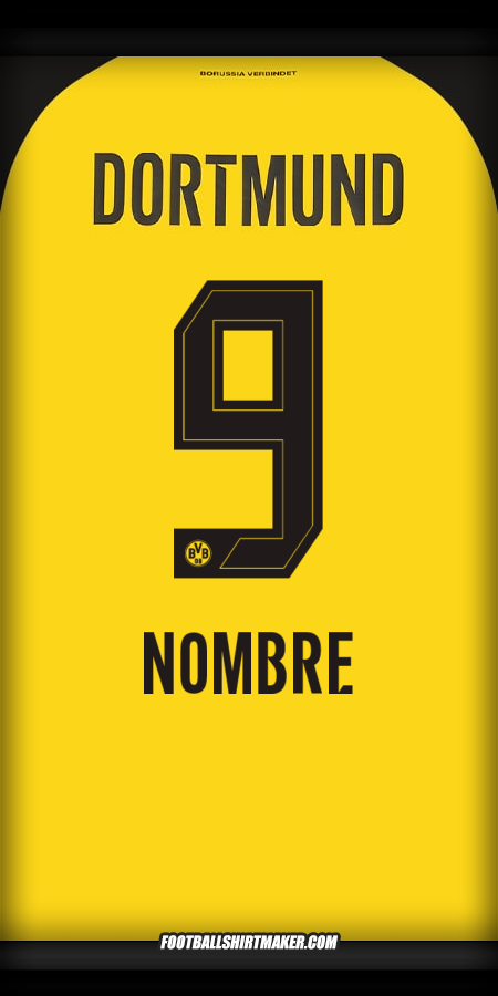 Jersey Borussia Dortmund 2025/2026 -  nombre - 9