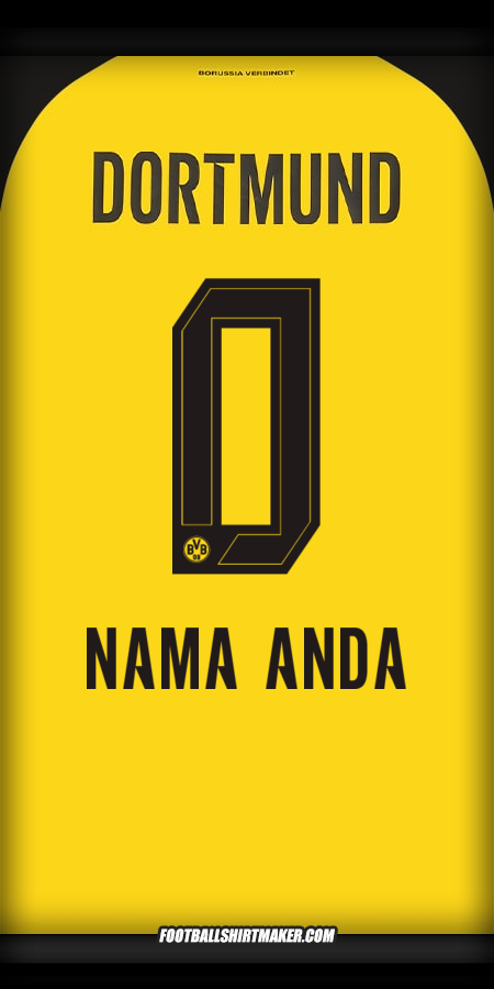 Jersey Borussia Dortmund 2025/2026 -  nama anda - 0