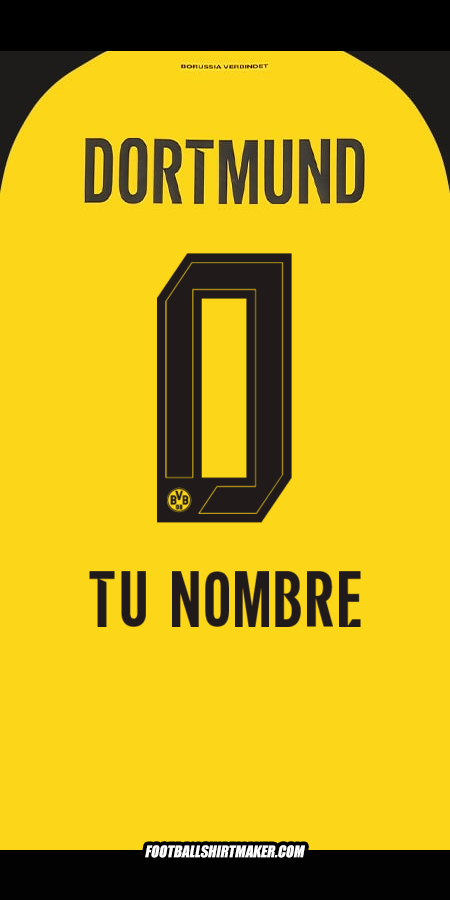 Camiseta Borussia Dortmund 2025/2026 -  tu nombre - 0