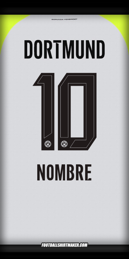 Camiseta Borussia Dortmund 2025/2026 Visita -  nombre - 10