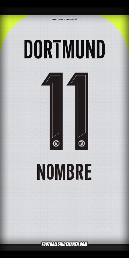 Jersey Borussia Dortmund 2025/2026 Visita -  nombre - 11