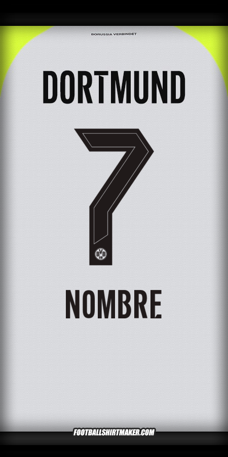 Camiseta Borussia Dortmund 2025/2026 Visita -  nombre - 7