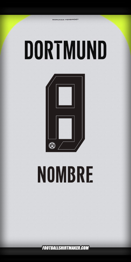Camiseta Borussia Dortmund 2025/2026 Visita -  nombre - 8