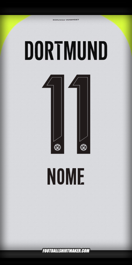 Maglia Borussia Dortmund 2025/2026 Seconda -  nome - 11