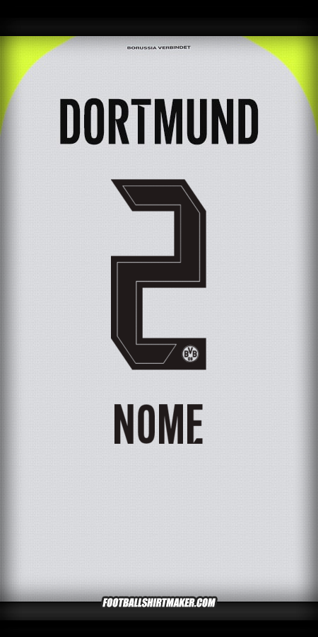 Maglia Borussia Dortmund 2025/2026 Seconda -  nome - 2