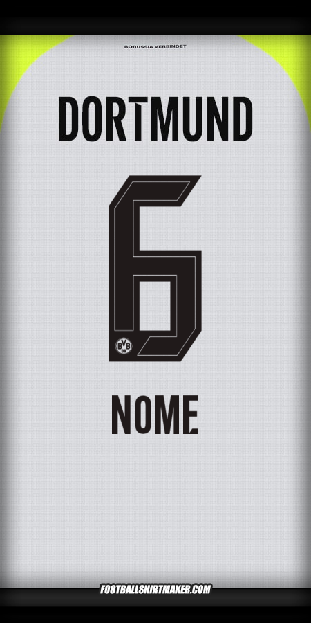 Maglia Borussia Dortmund 2025/2026 Seconda -  nome - 6