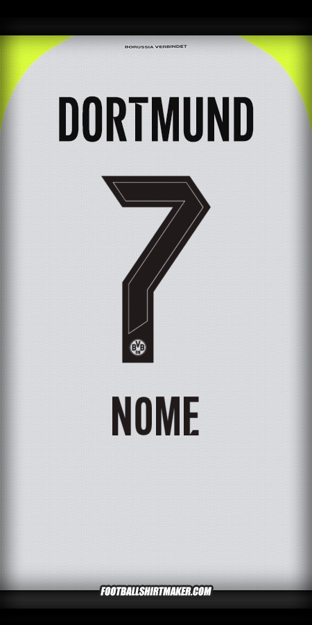 Maglia Borussia Dortmund 2025/2026 Seconda -  nome - 7