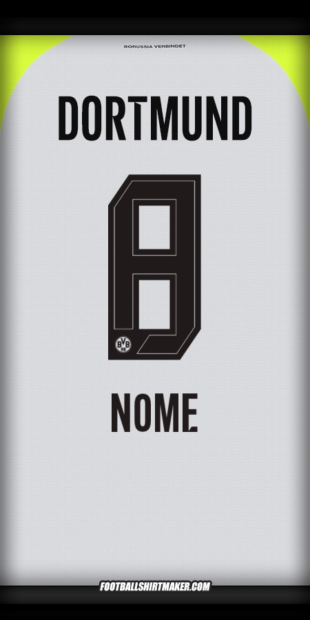 Maglia Borussia Dortmund 2025/2026 Seconda -  nome - 8