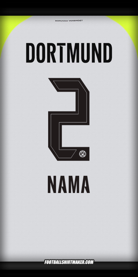 Jersey Borussia Dortmund 2025/2026 Alternatif -  nama - 2