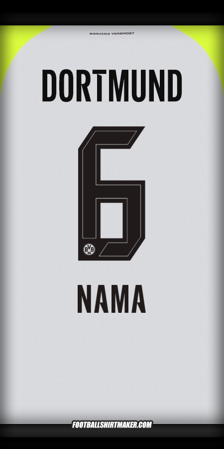 Jersey Borussia Dortmund 2025/2026 Alternatif -  nama - 6