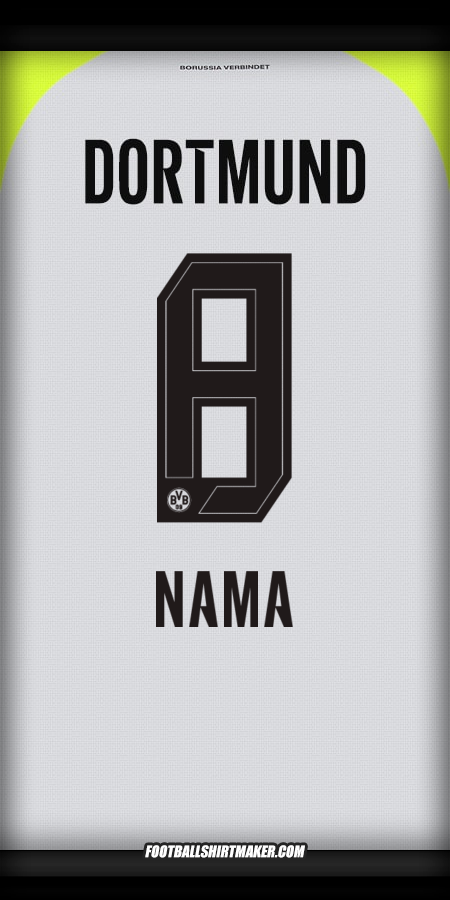 Jersey Borussia Dortmund 2025/2026 Alternatif -  nama - 8
