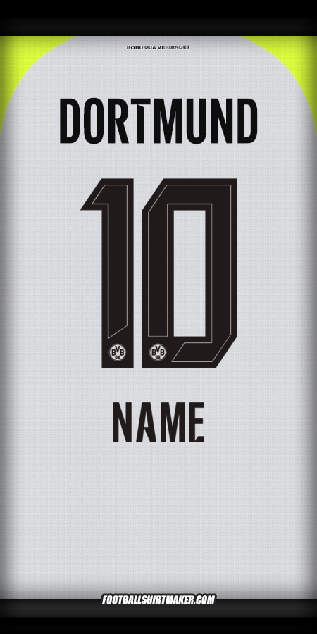 Shirt Borussia Dortmund 2025/2026 Away -  name - 10