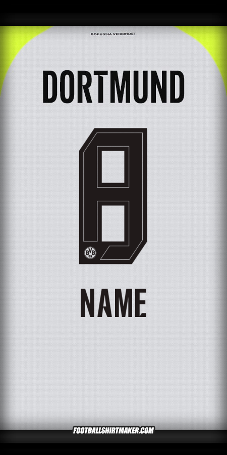 Trikot Borussia Dortmund 2025/2026 Auswärts -  name - 8