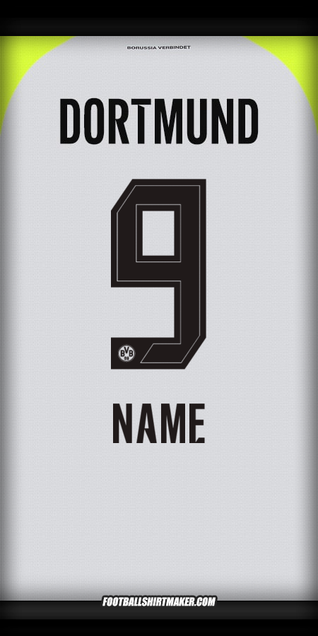 Trikot Borussia Dortmund 2025/2026 Auswärts -  name - 9