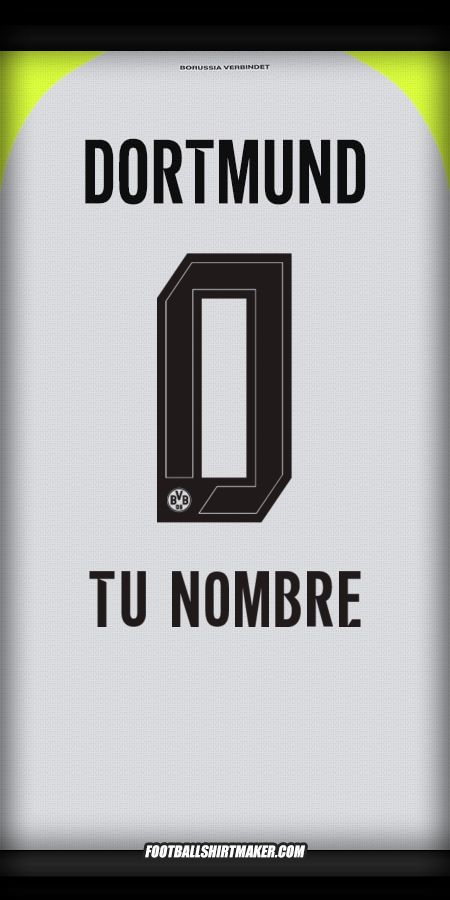 Jersey Borussia Dortmund 2025/2026 II -  tu nombre - 0