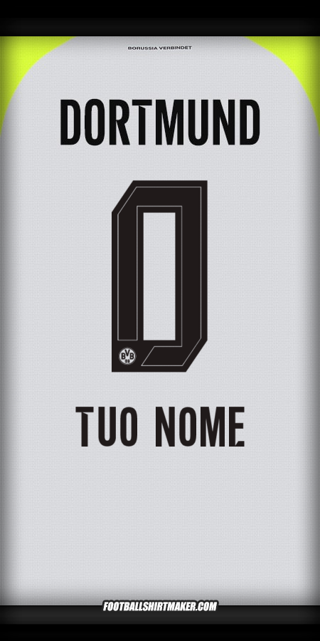 Maglia Borussia Dortmund 2025/2026 Seconda -  tuo nome - 0