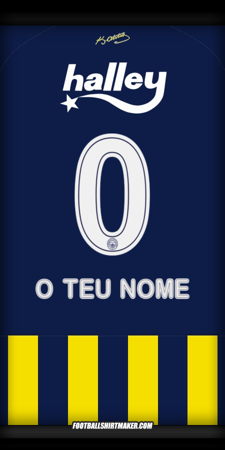 Camisola Fenerbahce SK 2025/2026 -  o teu nome - 0