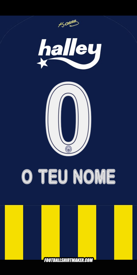 Camisola Fenerbahce SK 2025/2026 -  o teu nome - 0
