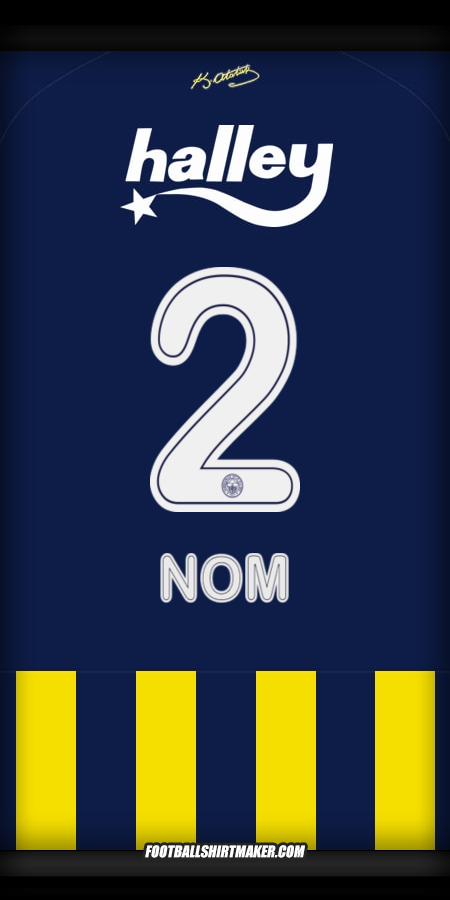 Maillot Fenerbahce SK 2025/2026 -  nom - 2